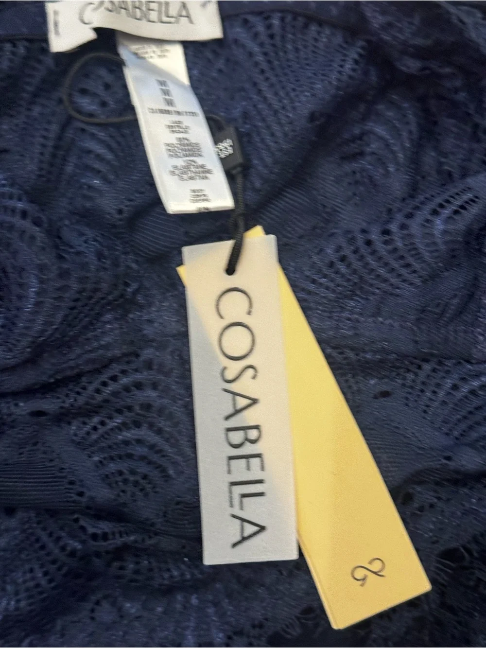 Cosabella Allure Sleep Cami & Boxer Set in Navy M